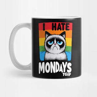 I Hate Mondays Cat Mug